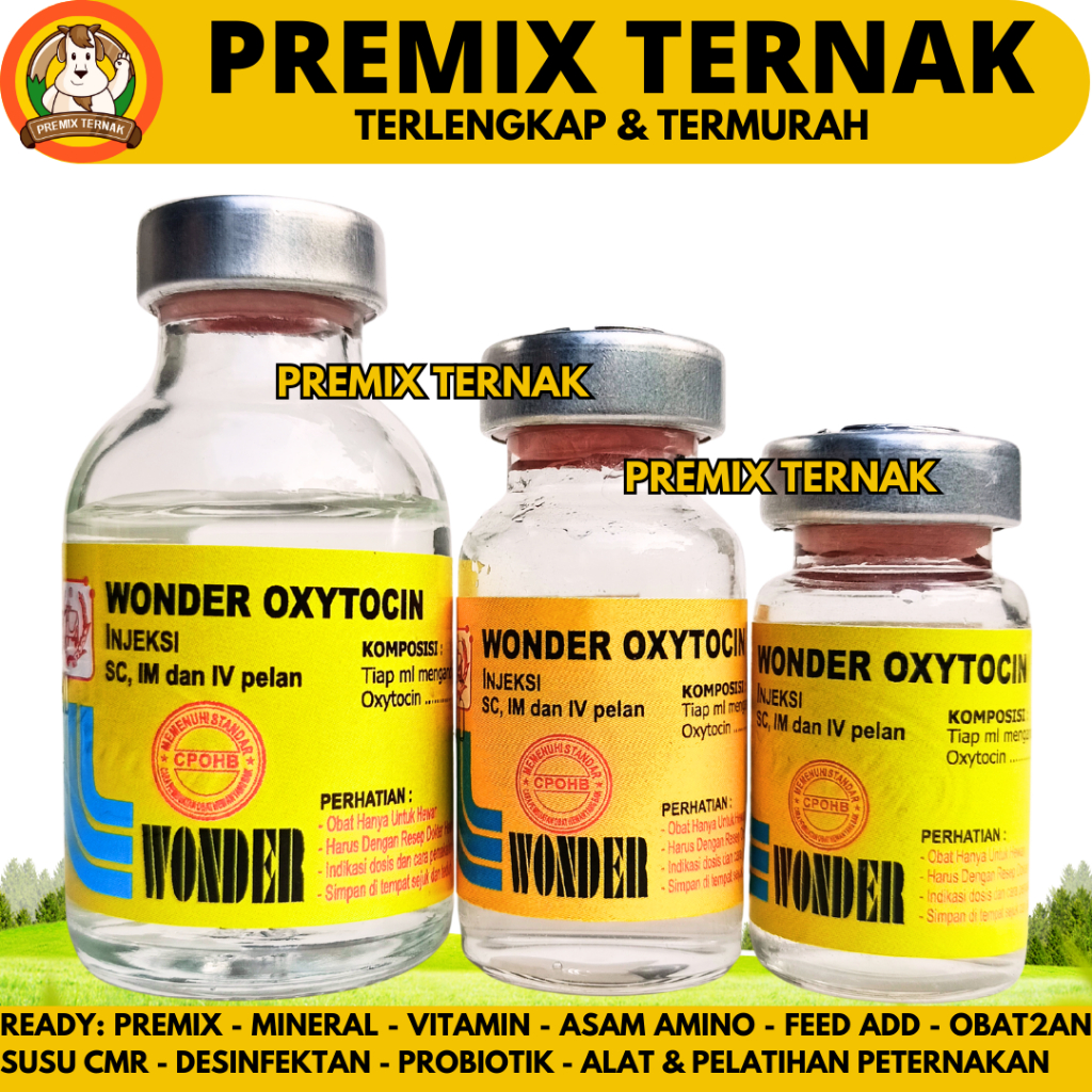 WONDER OXYTOCIN 5ML 10ML 20ML - Obat Hewan Ternak