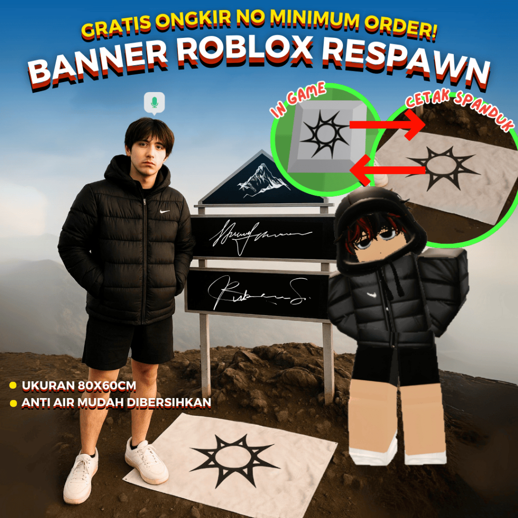 

[ROBLOX] CETAK BANNER SPANDUK ROBLOX SPAWN LUCU-LUCUAN