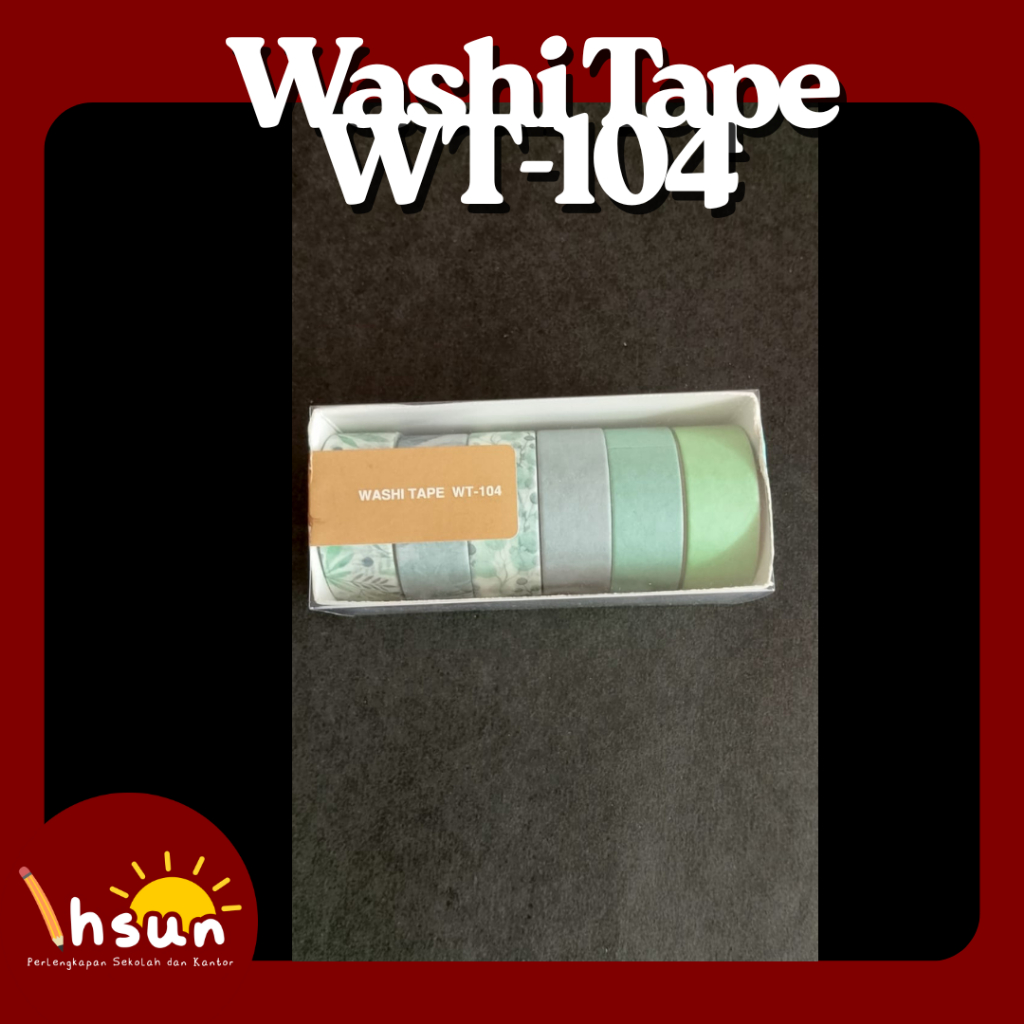 

Washi Tape WT-104 / Masking Tape Dekoratif / Isolasi Kertas