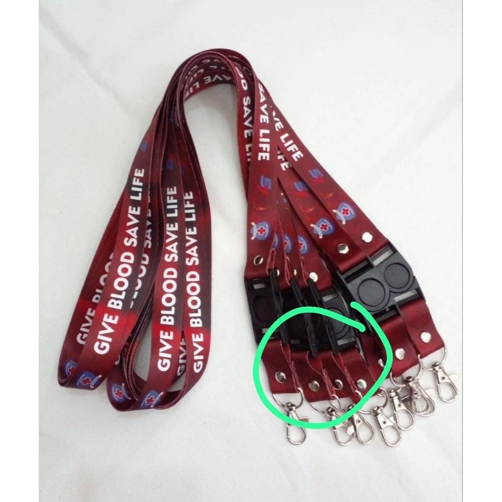 

Tali id card dan lanyard custom print logo