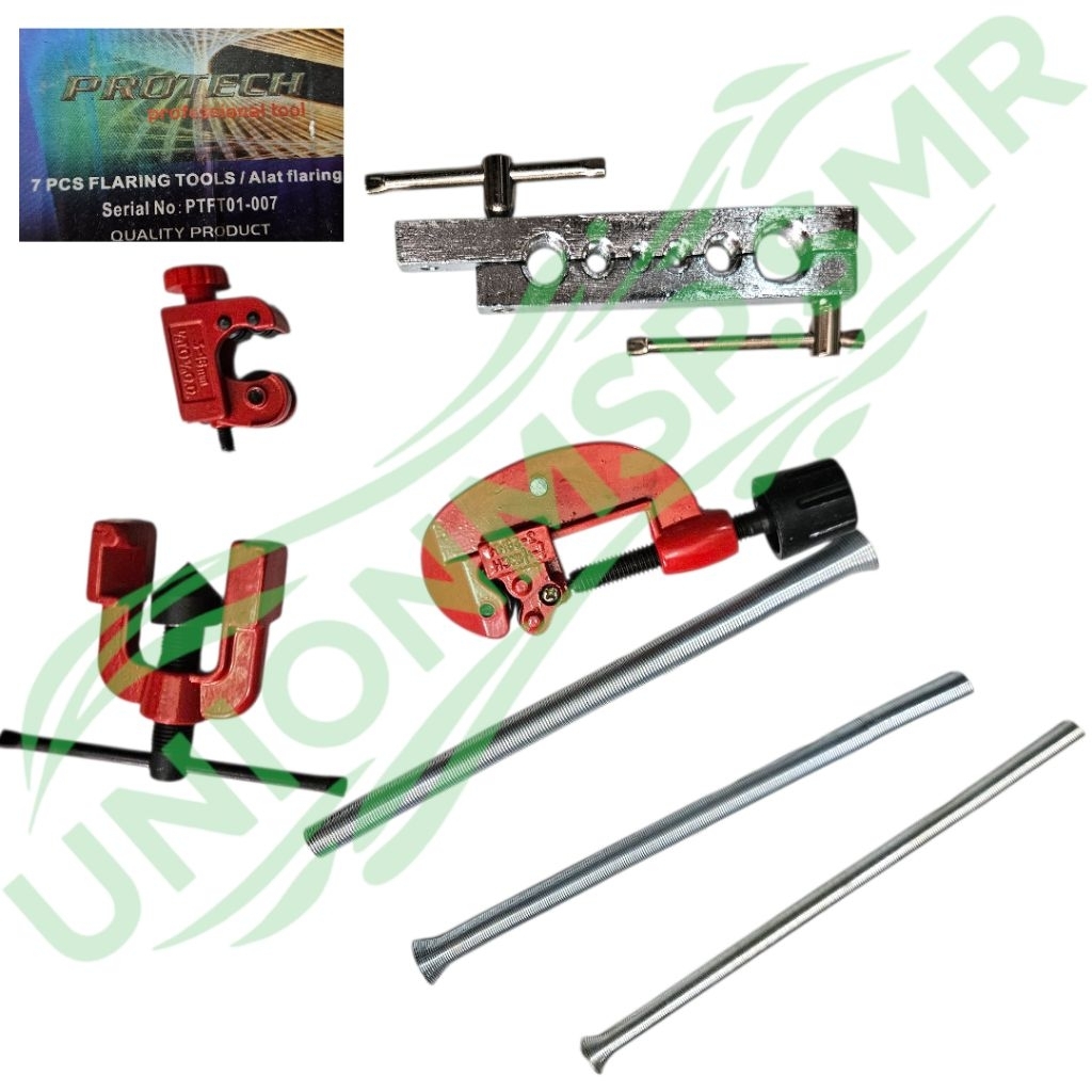 Set Alat Flaring Pipa Tembaga 7 Pcs - Protech / Alat Flaring Profesional / Flaring Tools Set untuk P