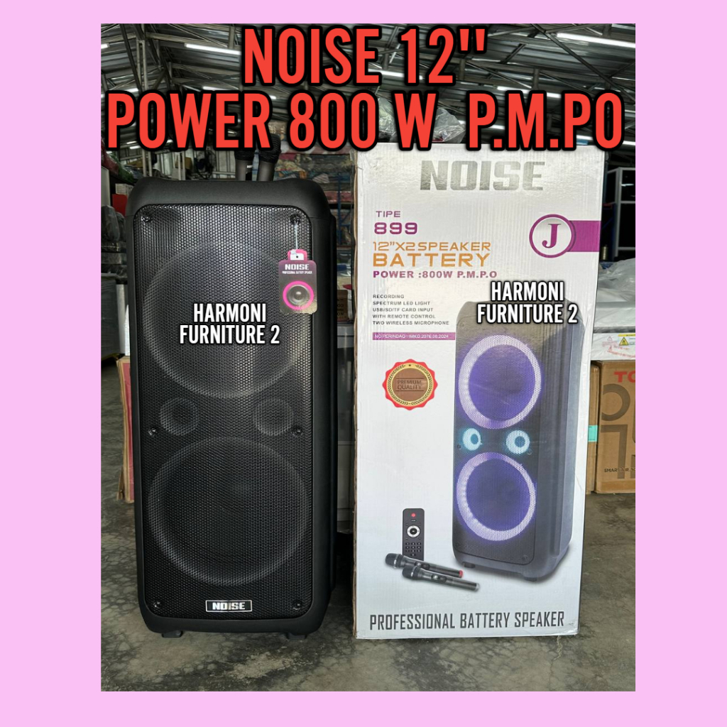SPEAKER NOISE 12 INCH SPEAKER DOUBLE 899J SPEAKER KARAOKE NOISE 12 IN DOUBLE SPEAKER Speaker Portabl