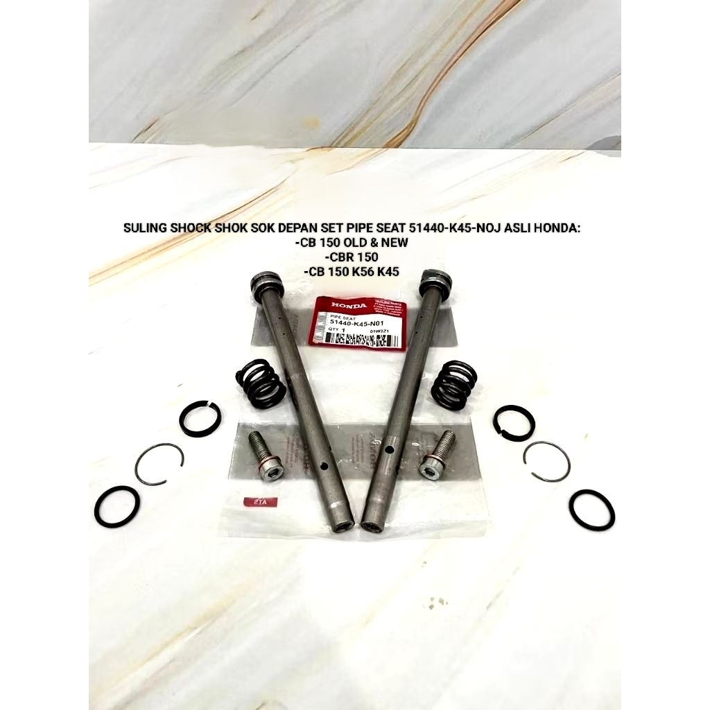 SULING SHOCK SHOK SOK DEPAN SET PIPE SEAT K45 ASLI HONDA CB 150 OLD & NEW CBR 150 CB 150 K56 K45 ORI