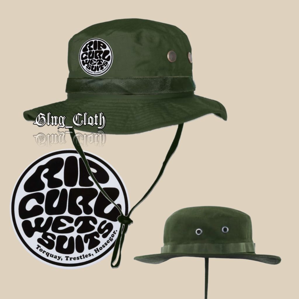 Topi Rimba Ripcurl Wet Suits - Topi Gunung Adventure Outdoor Hiking Trek Casual - Hiking Hat Unisex
