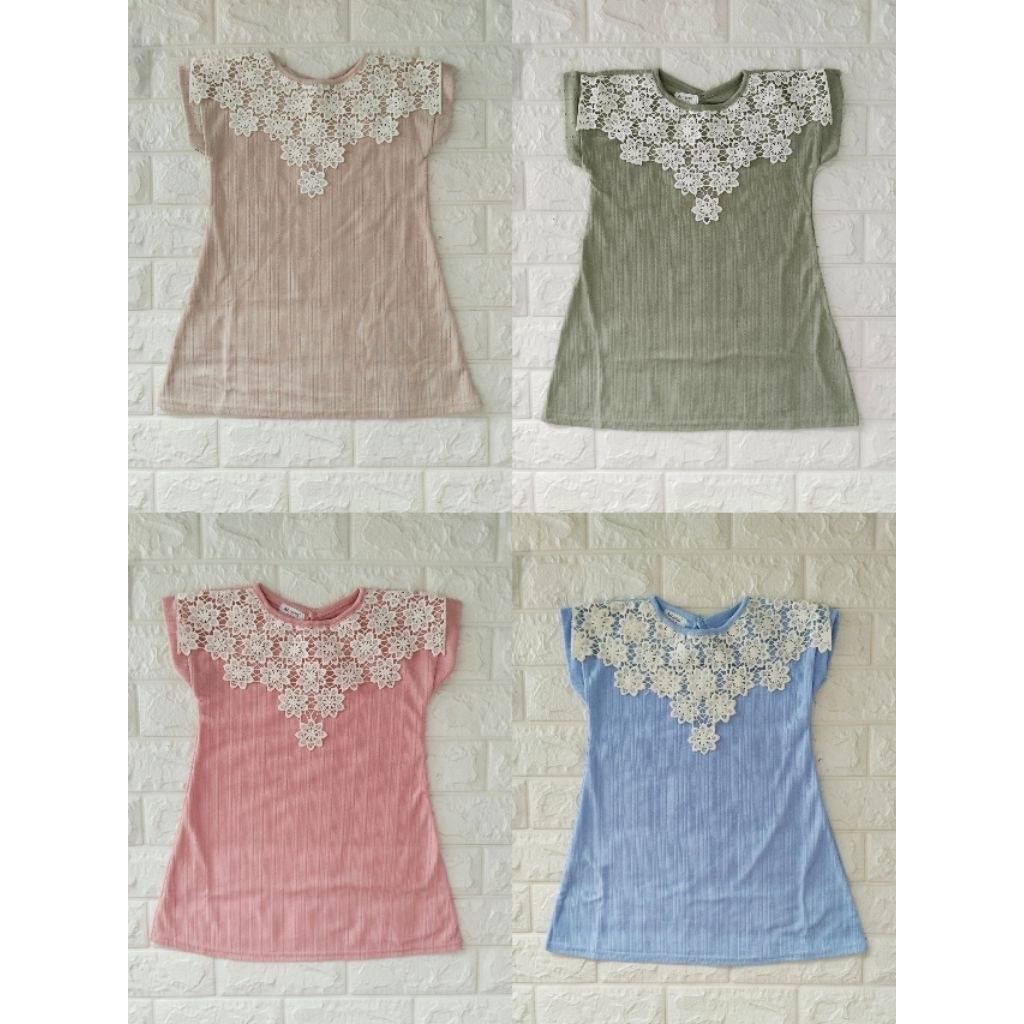 Dress anak usia 2-3 tahun / Dress Amena broklat bunga