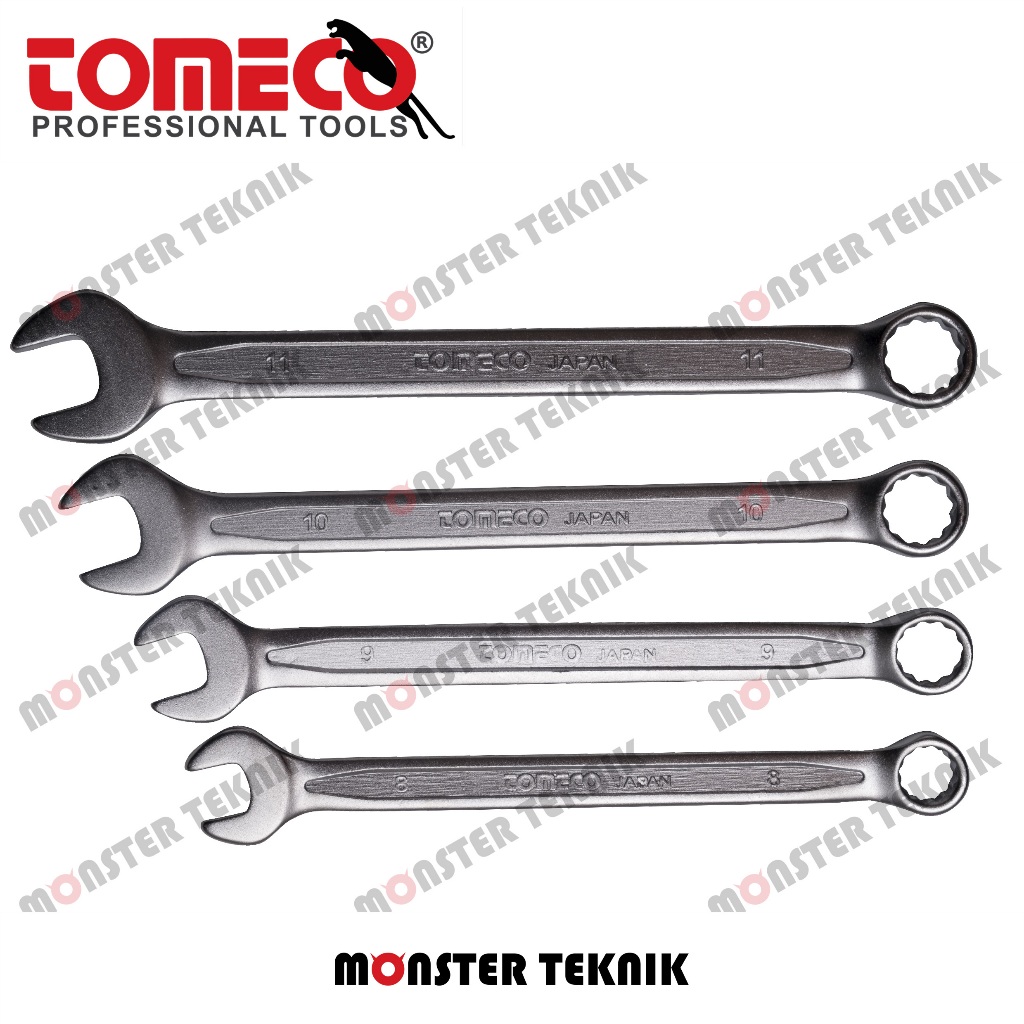 Kunci Ring Pas 24mm/27mm/30mm/32mm Cr-V Tomeco Combination Wrench