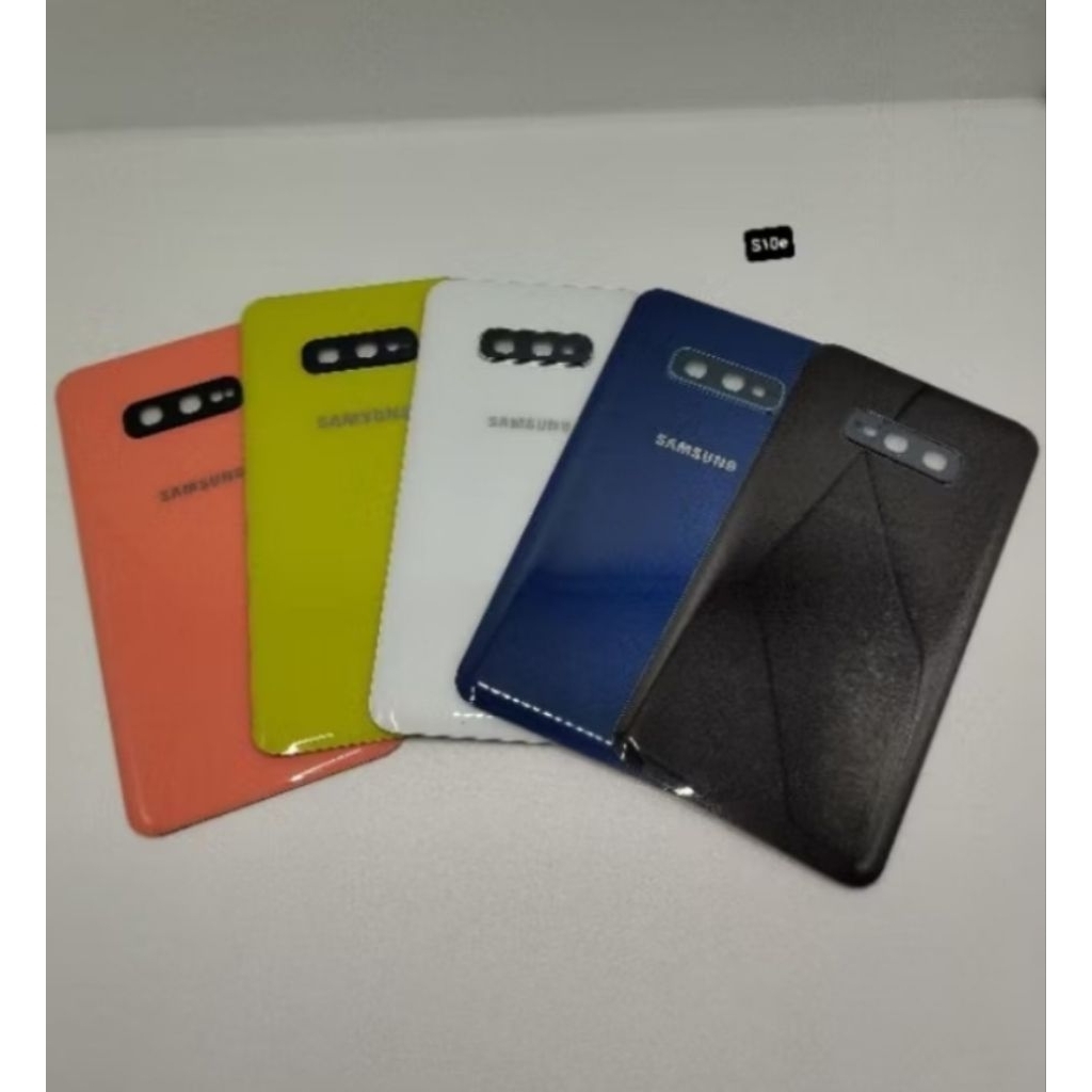 (COD) BACKDOR BACK COVER TUTUP MESIN +RING KAMERA SAMSUNG S10E  +DUS PACKING