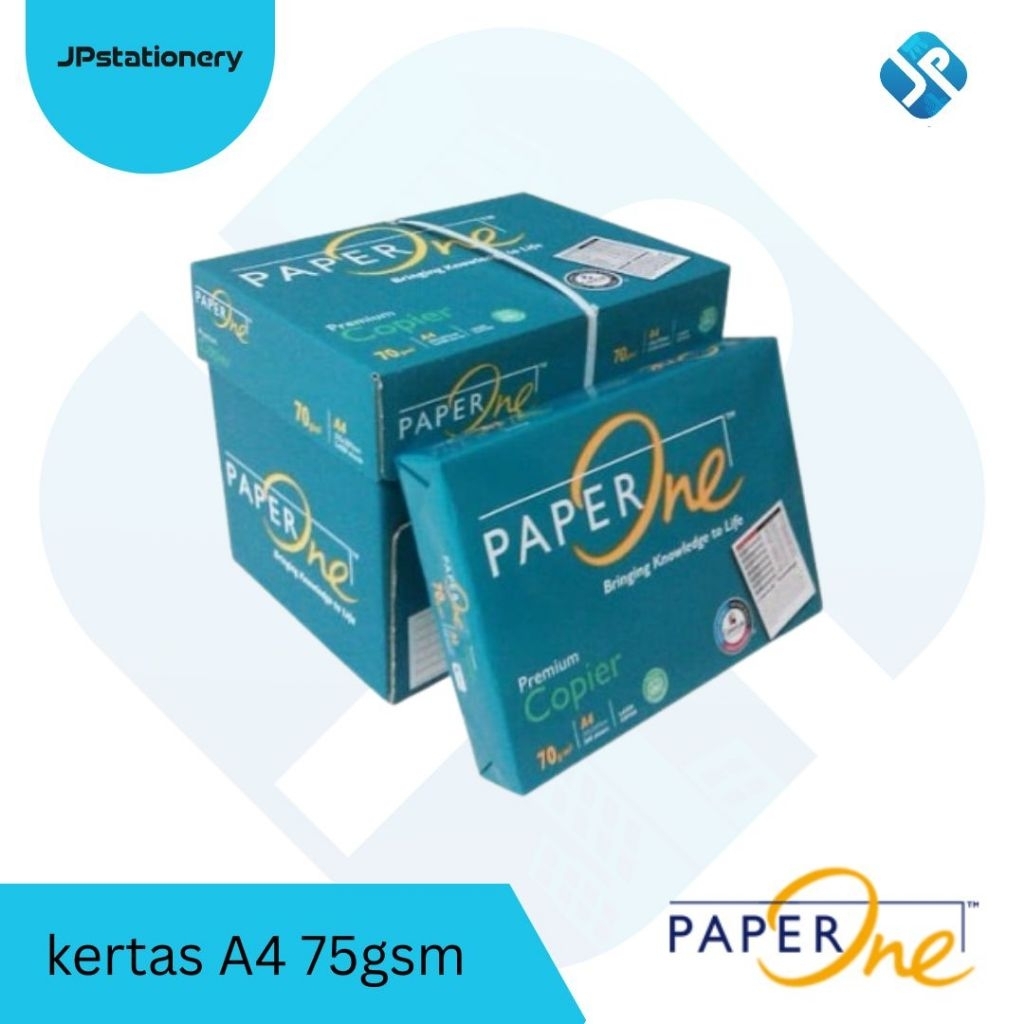 

(5 Rim) kertas HVS A4 75 Gsm paperone