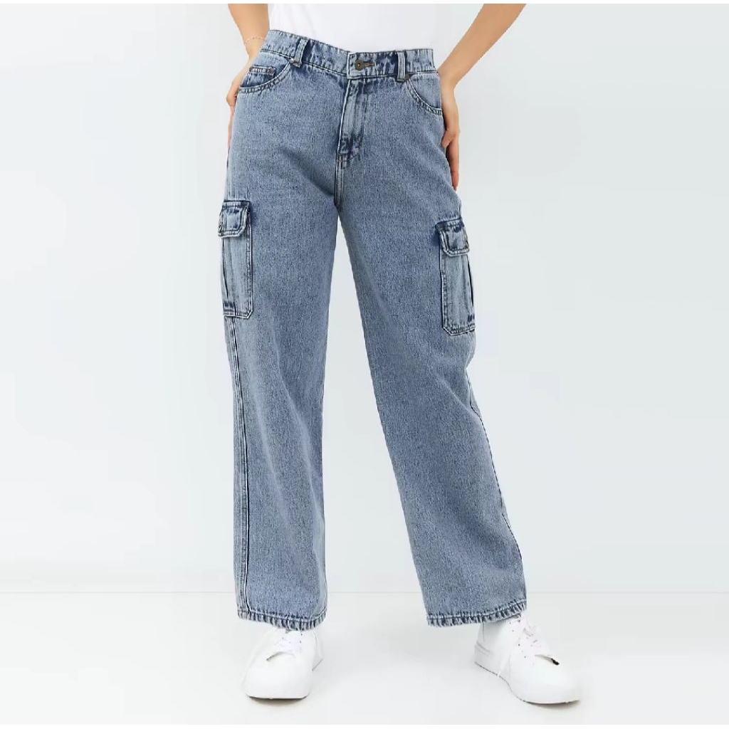 Cargo Jeans - GEELA, Celana Wanita