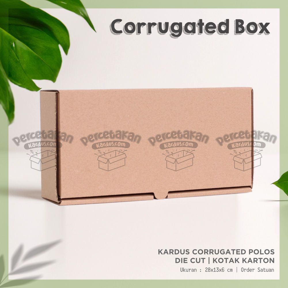 

Kardus Corrugated 28x13x6 CM | Die Cut | Kotak Karton | Box Packing Souvenir Pizza