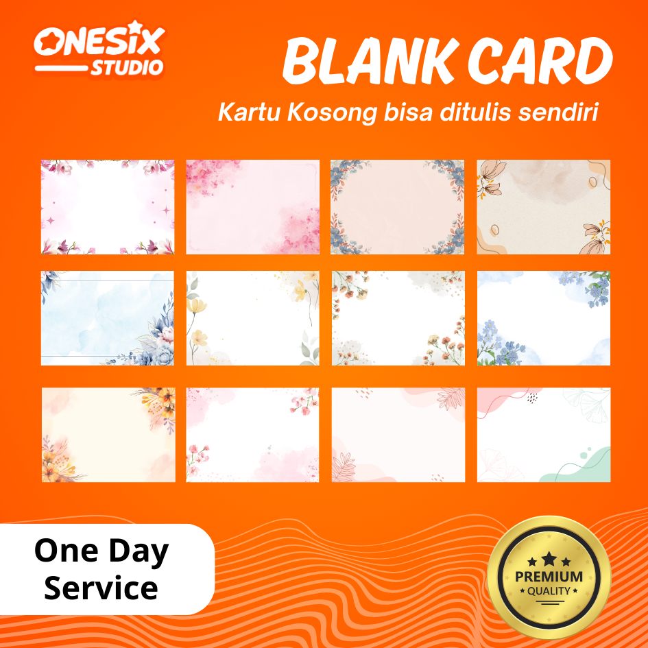 KARTU UCAPAN POLOS / BLANK CARD POLOS / GREETING CARD / GIFT CARD