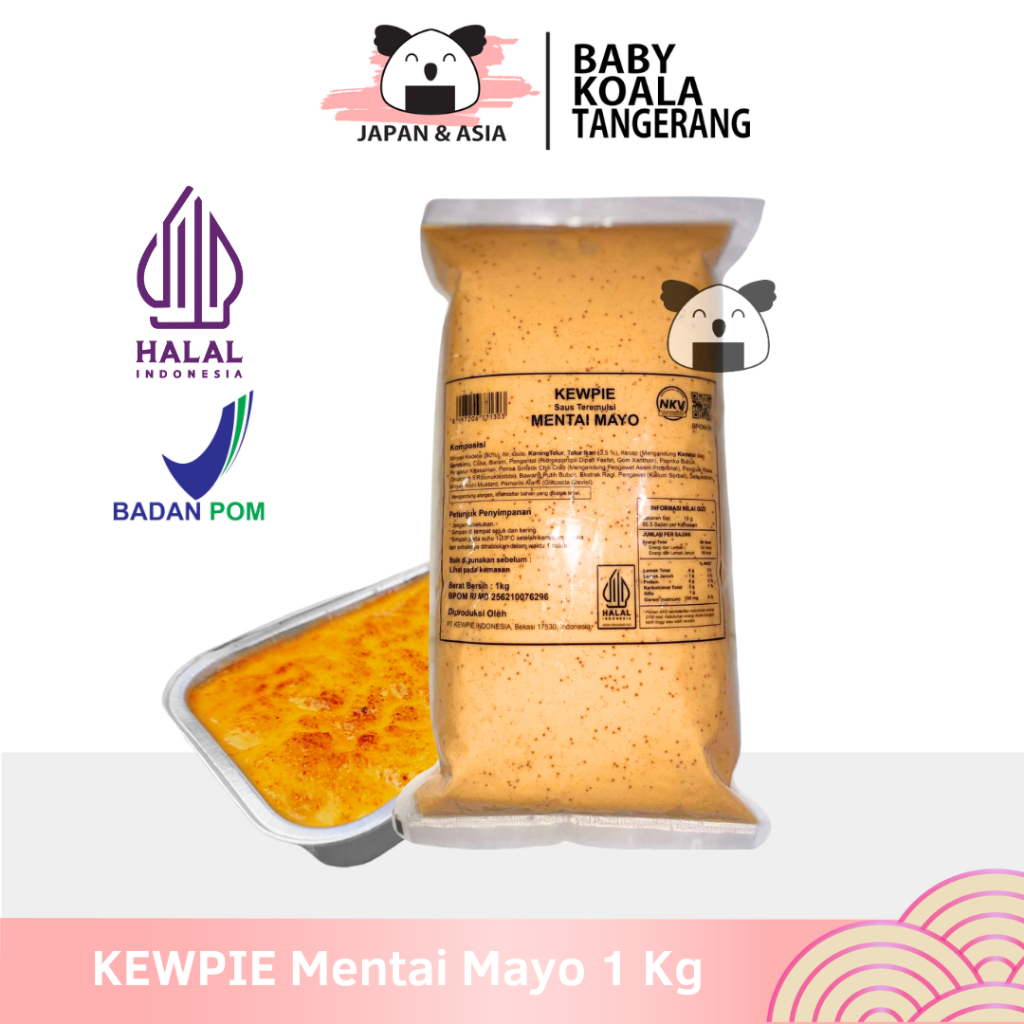 

KEWPIE Mentai Mayo 1 Kg Halal || Salmon Memtai Mayonneise -BKT
