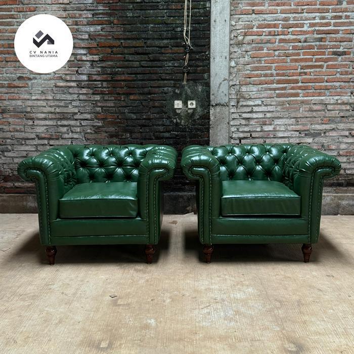 Sofa cafe bar sofa tamu elegan sofa tamu single sofa chesterfield