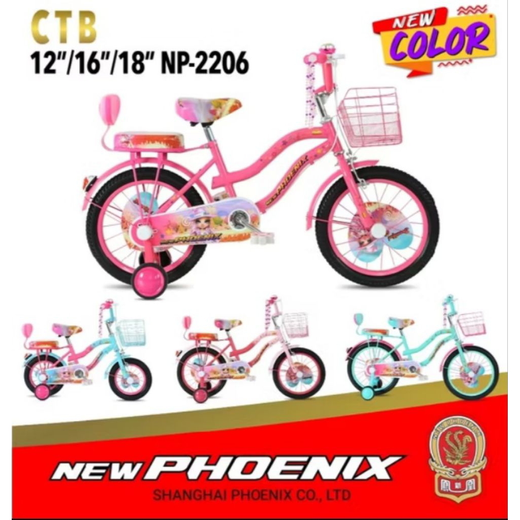 Sepeda Anak Cewek Perempuan Mini Phonik 2206 New Phonik