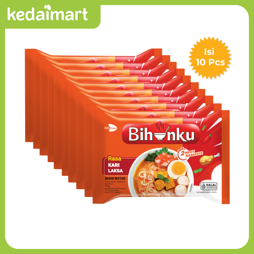 

KM Paket Bundling Bihunku Bihun Instan Kari Laksa Isi 10 Pcs