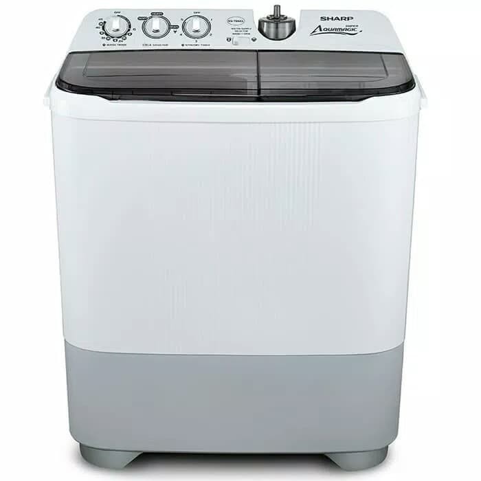 MESIN CUCI 2 TABUNG SHARP EST96CL LOW WATT TWIN TUBE