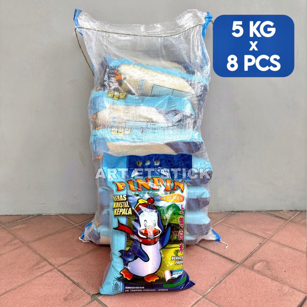 

Beras Pinpin 5 Kg x 8 Pack (1 Karung 40 Kg)