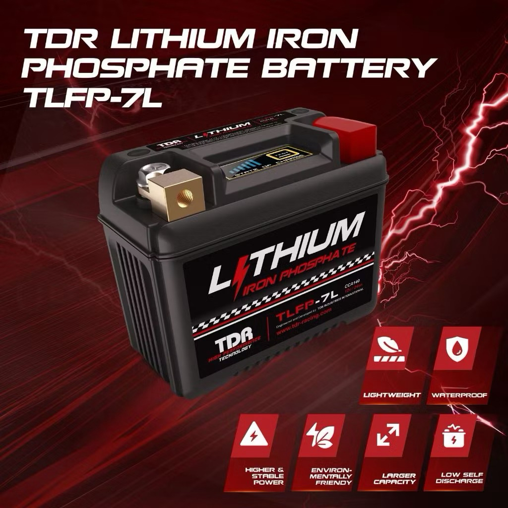 Accu TDR Lithium Iron Phosphate (LiFePO4) Battery TLFP-7L 12V Battery Lithium