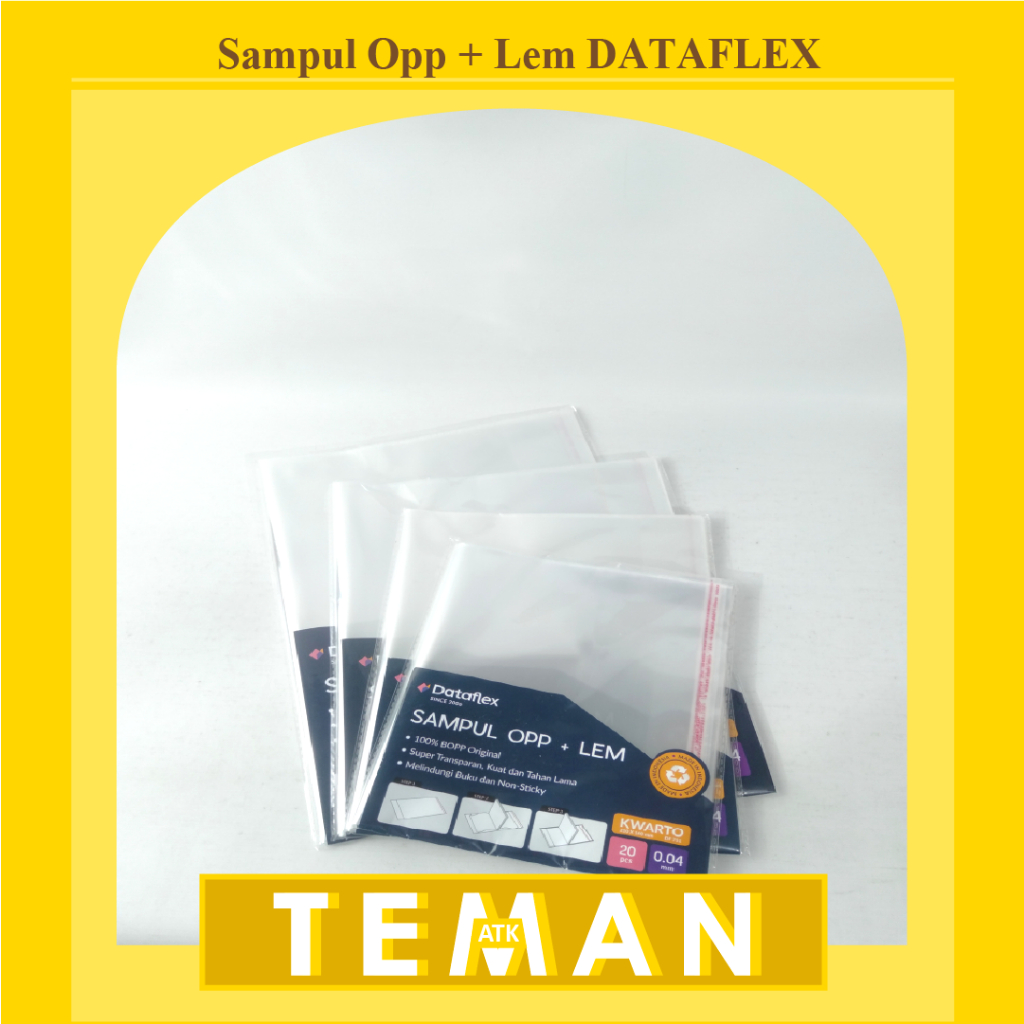 

Dataflex Sampul Opp + Lem / Sampul Buku Tulis / Sampul Folio [20 PCS]