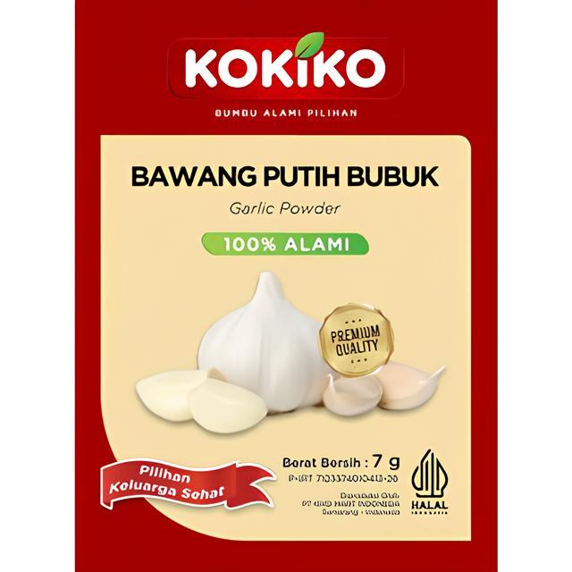 KOKIKO Bawang Putih Bubuk Garlic Powder 7 Gram Kemasan Sachet 12pcs
