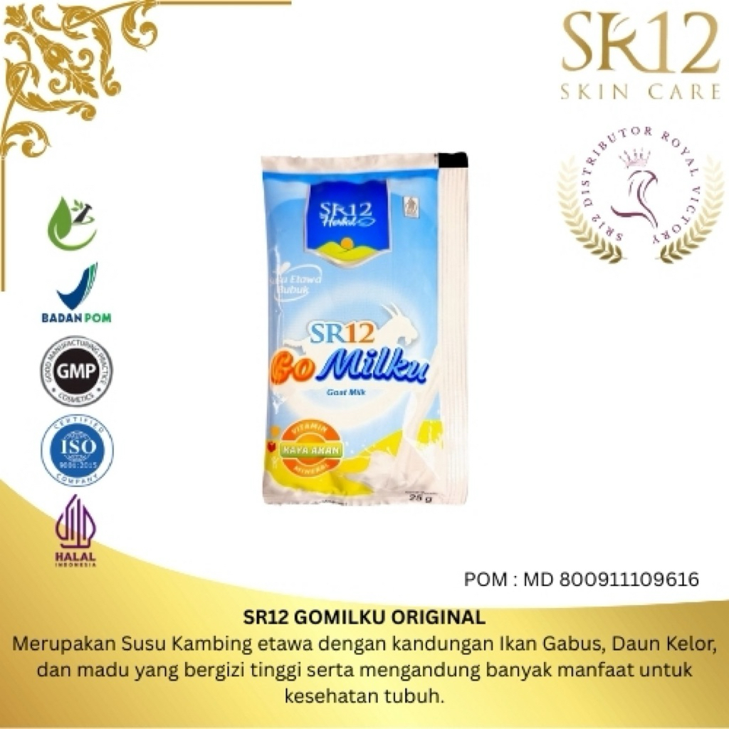 

SR12 GOMILKU ORIGINAL SACHET / GOMILKU SR12 / GOMILKU SR12 RENCENG / GOMILKU ECER