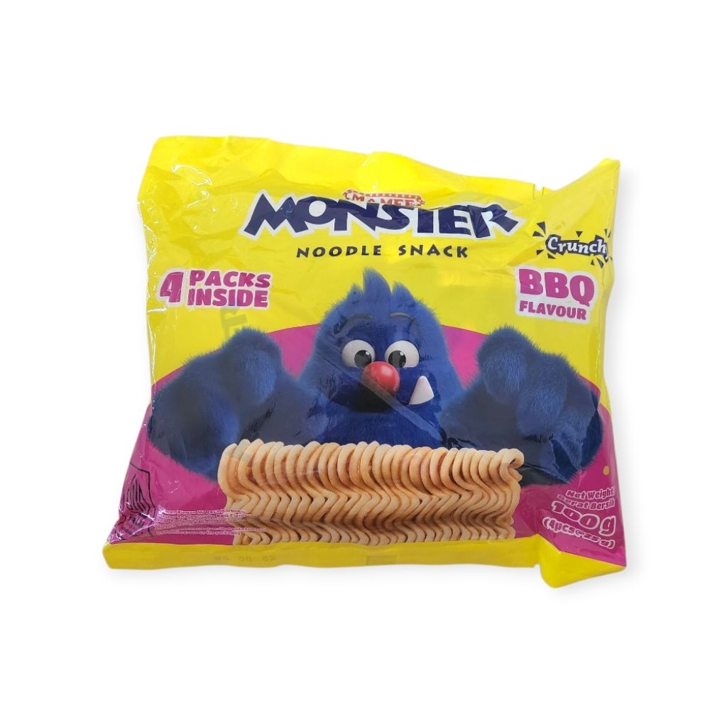 

Mamee Monster Noodle Snack bbq 100g isi 4pack Malaysia