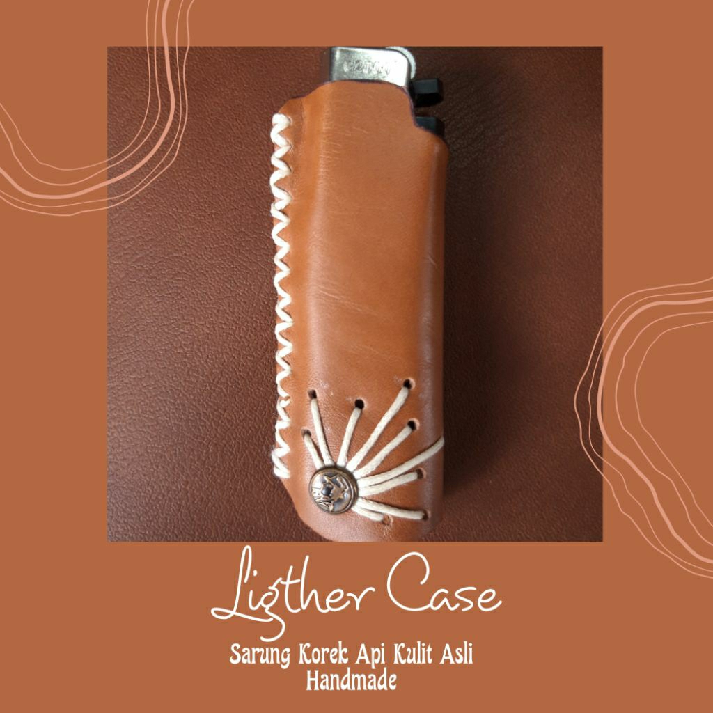 Sarung Korek Api Kulit Asli Handmade