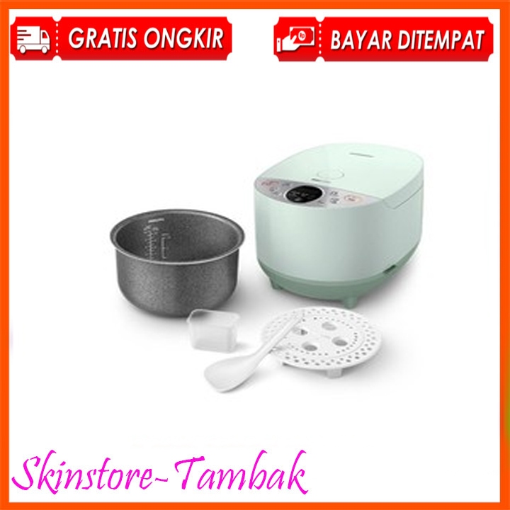 Magic Com Philips HD-4515 Digital Seri 5000 Panci anti gores warna hijau