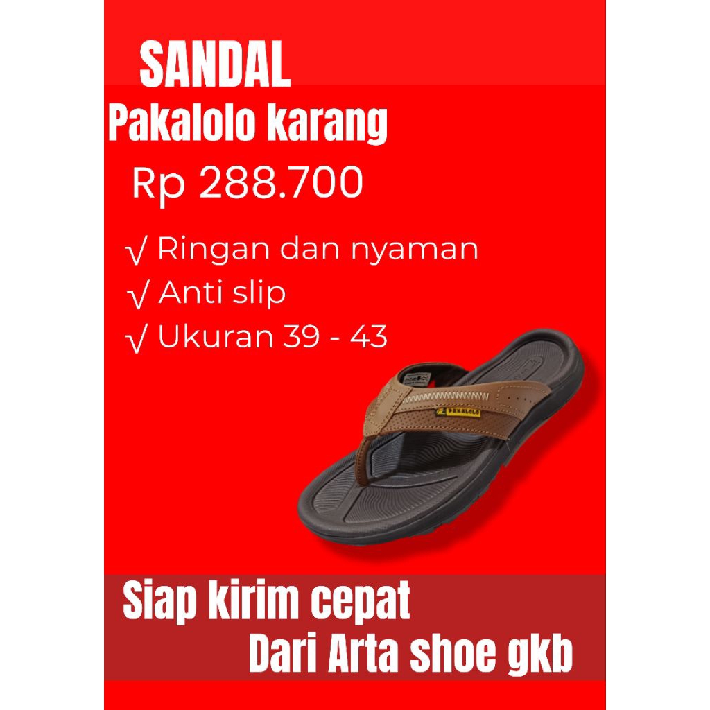 SANDAL PAKALOLO KARANG 01 - SANDAL PRIA PAKALOLO