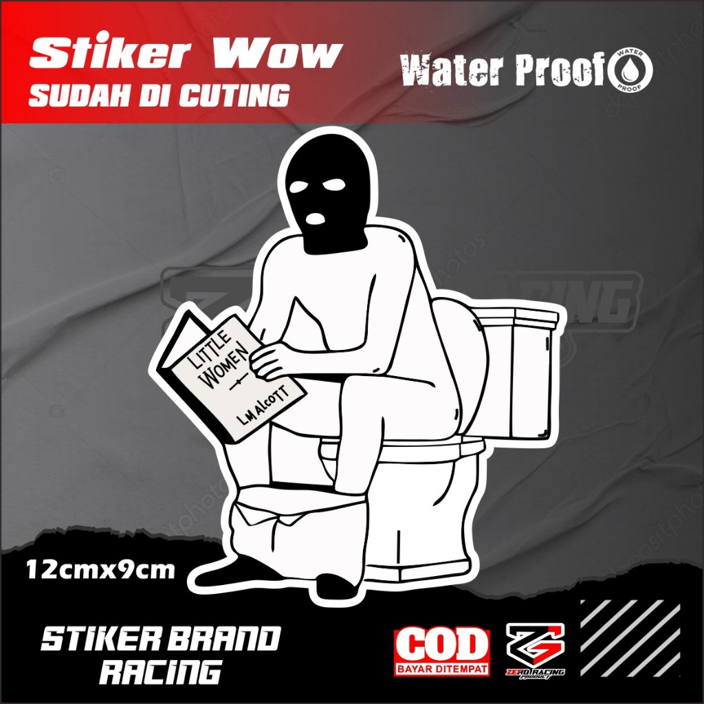 

STICKER BERAK AESTHETIC ANTI AIR VINYL / STICKER HELM ANTI AIR