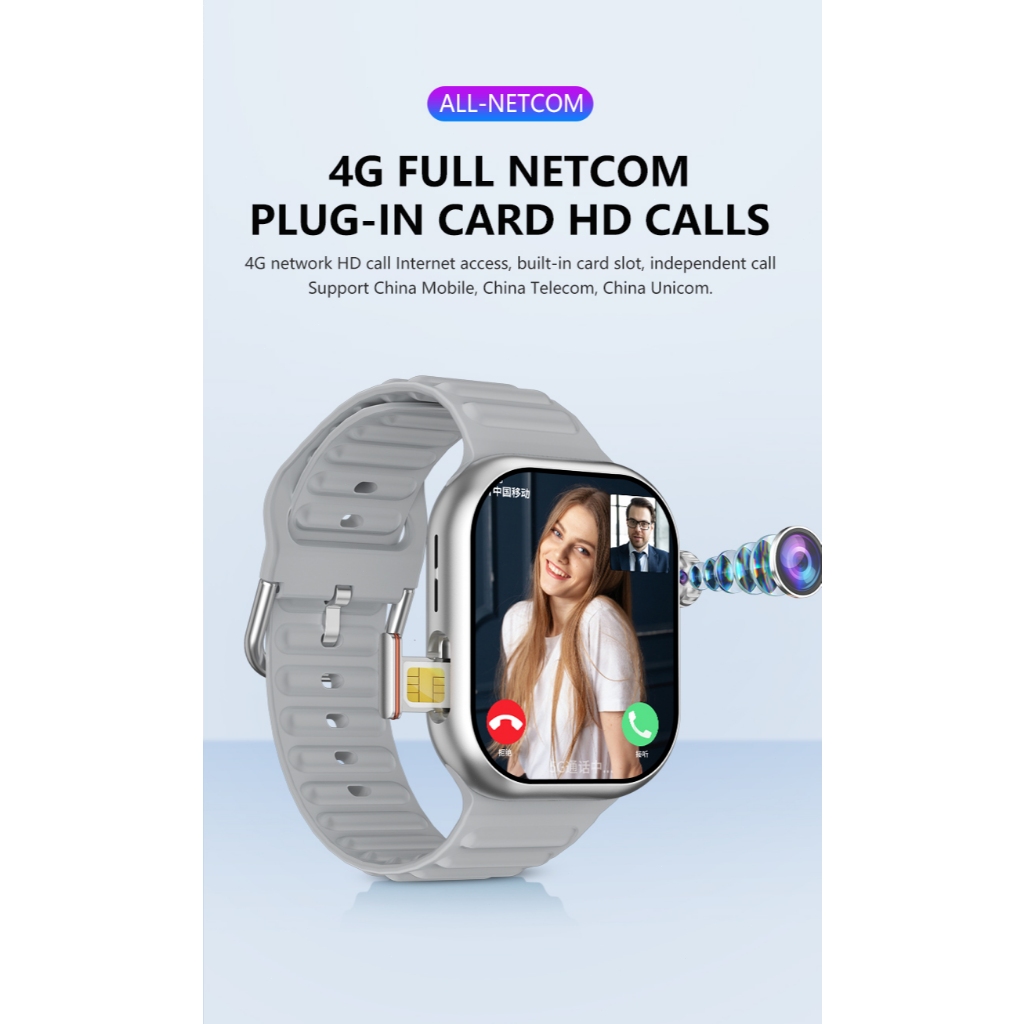 New [Rotary Kamera]HUAWEI Smartwatch 4G & 5G RAM 4 / 64GB Bisa Nonton Youtube Wifi PlayStore GPS NFC