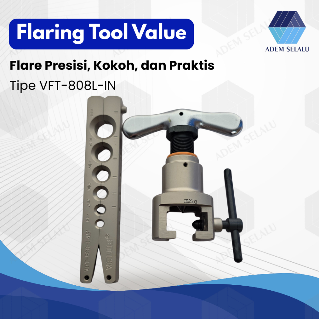 Flaring Tool Value VFT-808L-IN | Value Accurate Flaring Tool Untuk Pipa Tembaga | Alat Pembesar Pipa