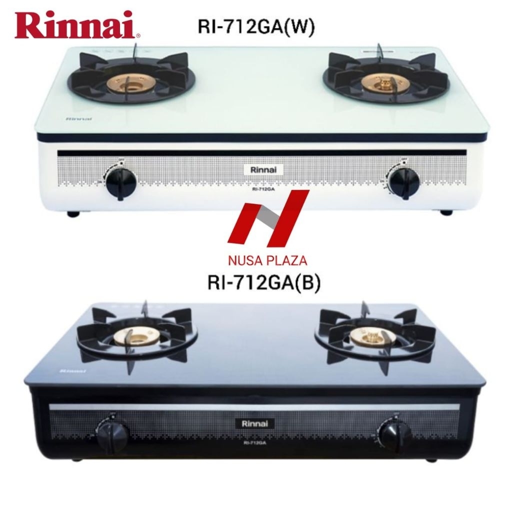 KOMPOR GAS 2 TUNGKU RINNAI RI-712GA / KOMPOR RINNAI 2 TUNGKU