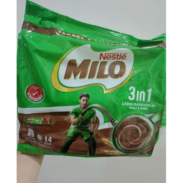 

Minuman Cokelat Energi Praktis - Milo 3-in-1 14 Sachet
