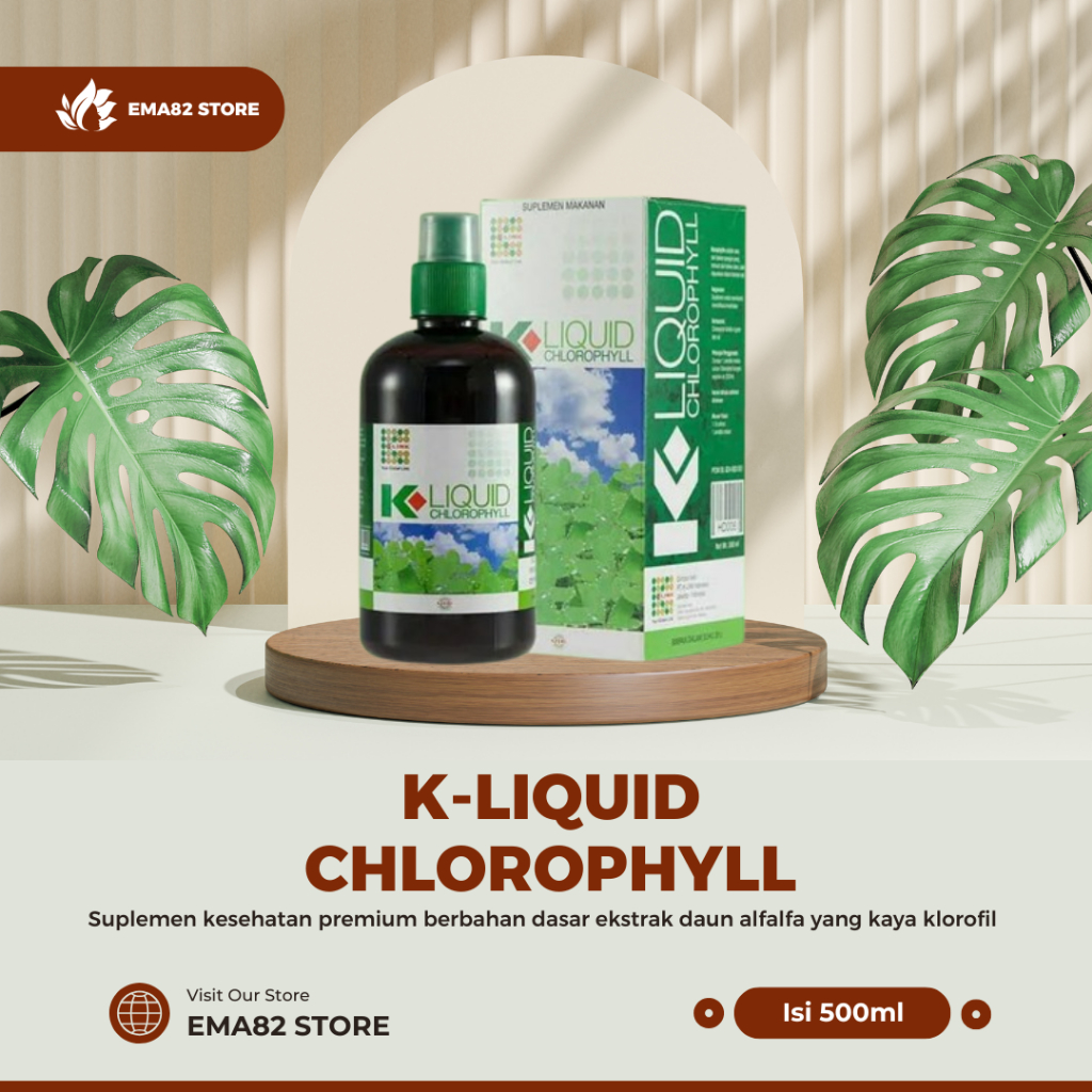 K-Liquid Chlorophyll 500ml Original Clorofil Klink Chlorophyl Chlorofil Clorophyl