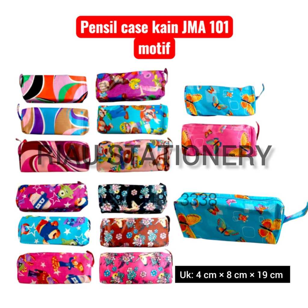 

Pensil case kain resleting JMA 101 MOTIF MURAH