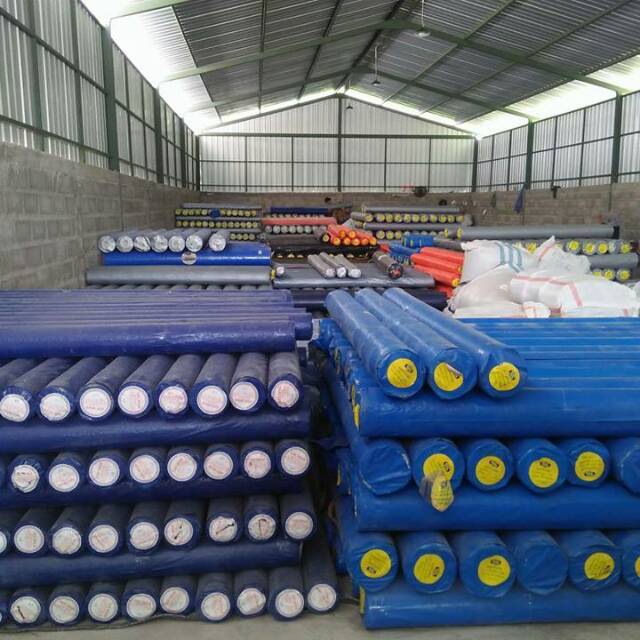 TERPAL ULIN ROLL A12 2X50 METER /ROLLAN/PLASTIK/KOLAM/TENDA/TRUK BIRU SILVER