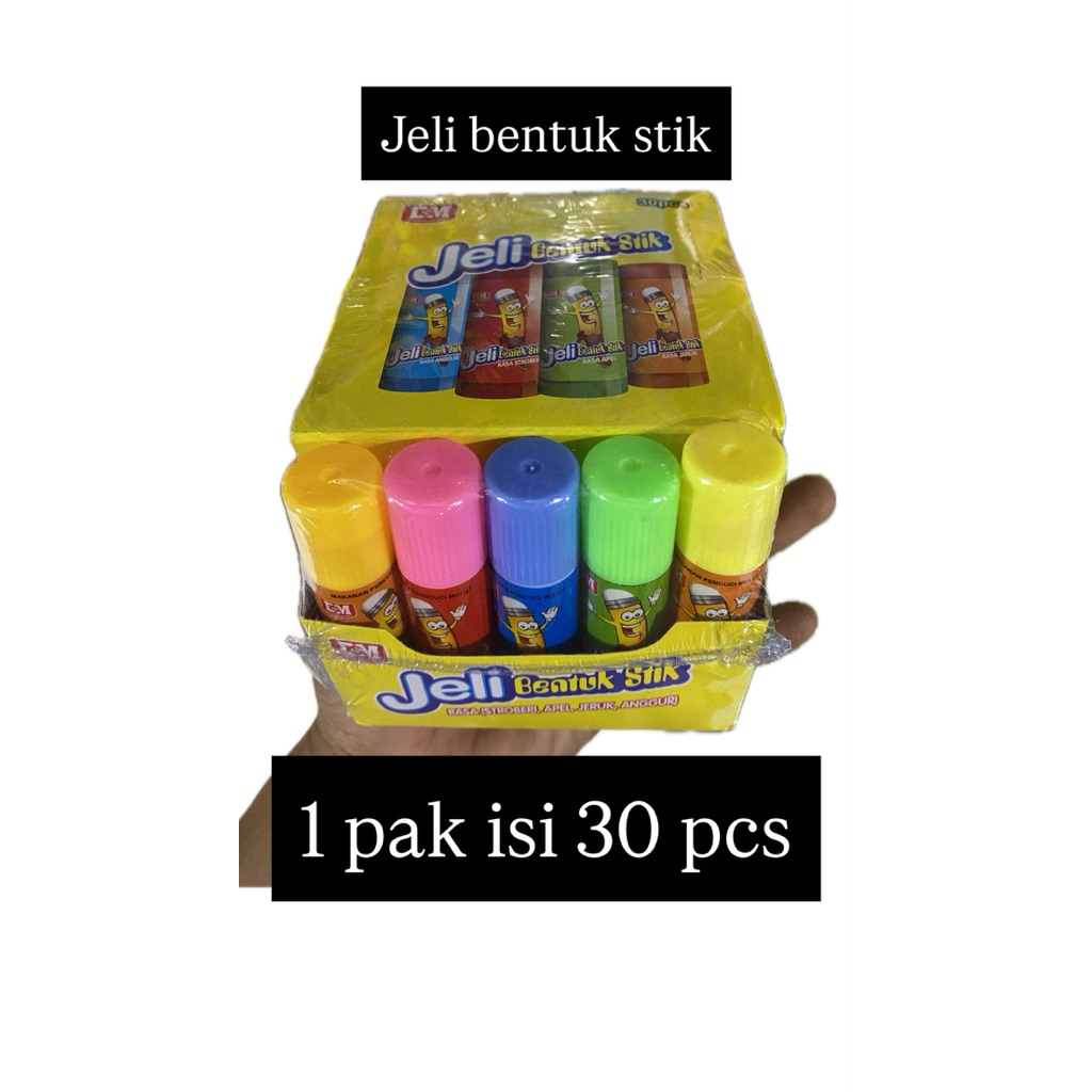 

jelly bentuk stik 1 pak isi 30 pcs