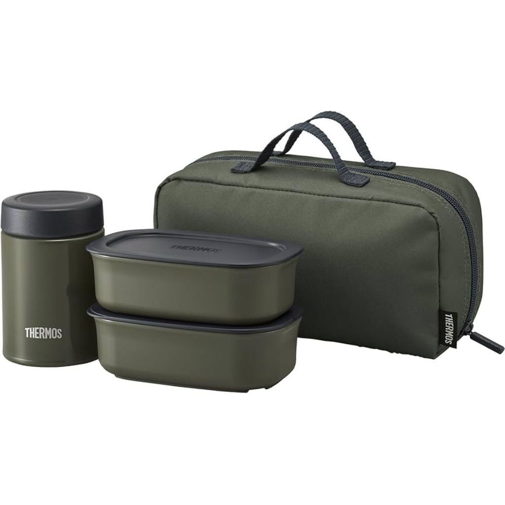Thermos JEA-801 KKI Vacuum Insulated Soup Lunch Set, 800 ml, Khaki 
