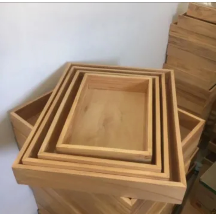 KOTAK KAYU HANTARAN POLOSAN/KOTAK SESERAHAN PERNIKAHAN RUSTIC