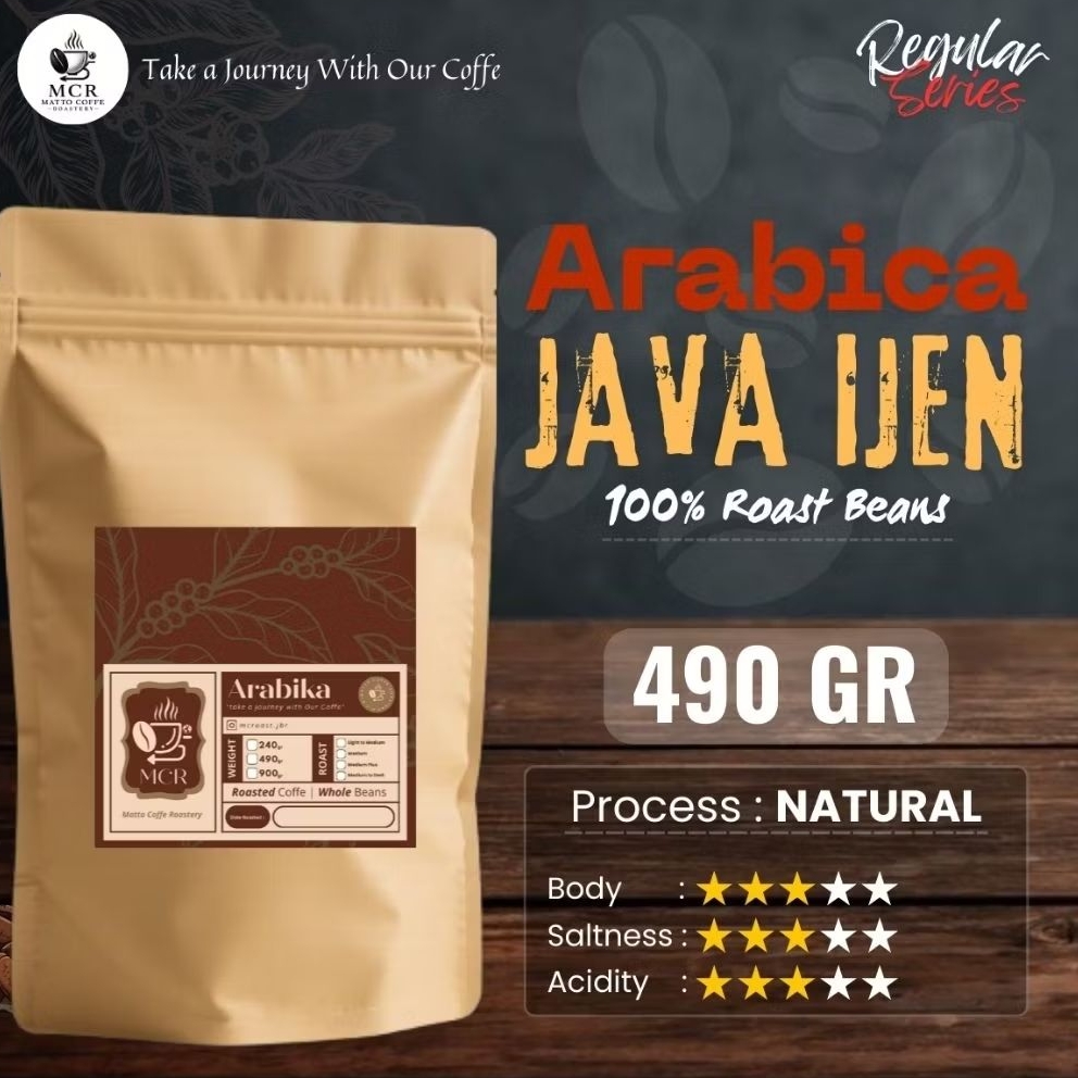 

Matto Coffe Roastery - Kopi Arabika / Arabica Java Ijen 490 Gram - Regular Series