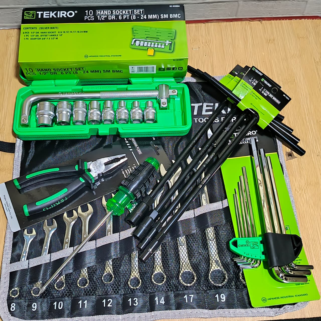 PAKET LENGKAP kunci bengkel tekiro full set tekiro / Alat Bengkel Lengkap TEKIRO / Tools Set / Kunci