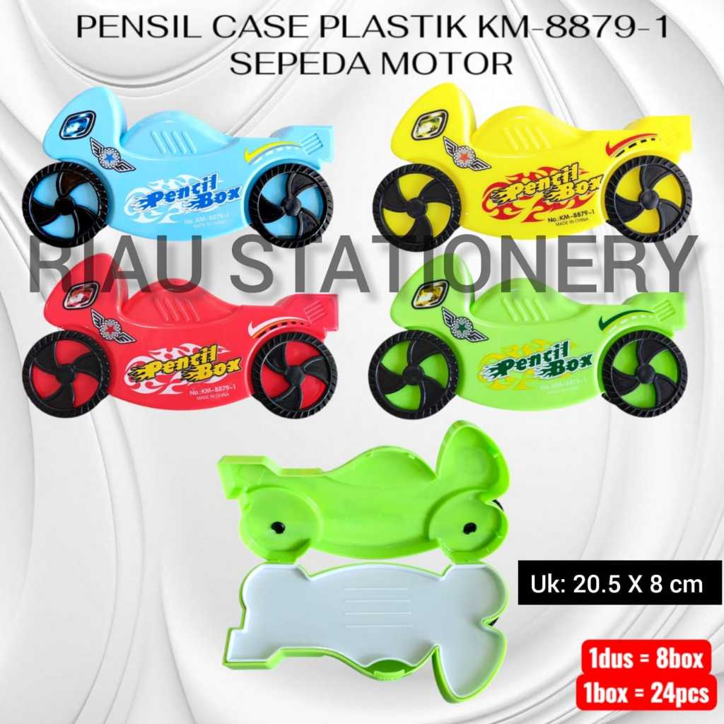 

Pensil case plastik KM 8879-1 MOTIF SEPEDA MOTOR KARAKTER LUCU