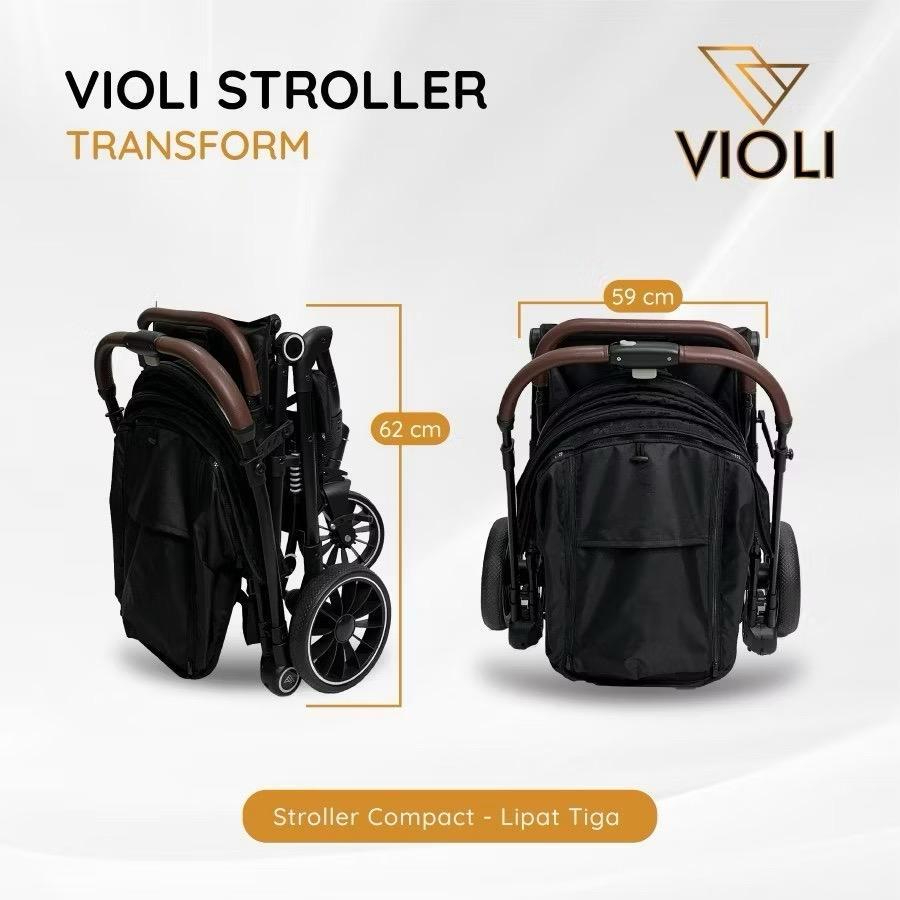 INTERNIAGA - Violi Transform - Reversible Stroller 2 Arah Bayi Anak Kereta Dorong Ringan Easy Fold U