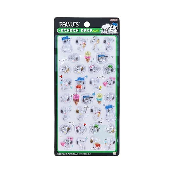 

BonBon Drop Sticker Peanuts Snoopy Brothers Stiker Timbul Deco Journal Seal Limited Edition