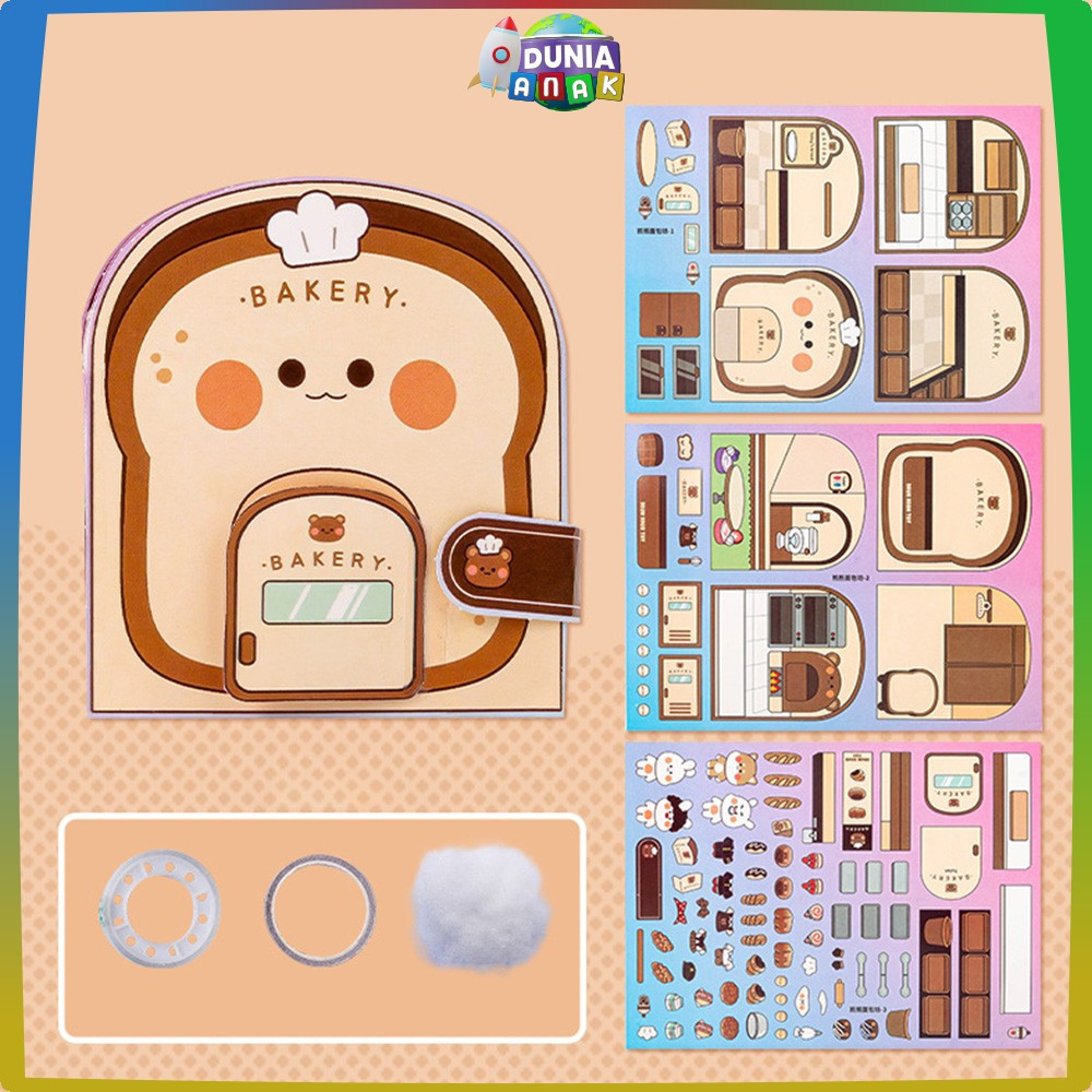 EC Quiet Book DIY No Cutting / Mainan Edukasi Anak Buku Bongkar Pasang / Busy Book Activity Kids Mai