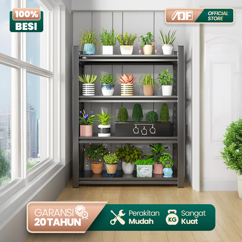 Rak Besi Siku Rak Susun Serbaguna Rak Susun Besi Rak Besi Susun 5 Tingkat Rak Bunga Serbaguna