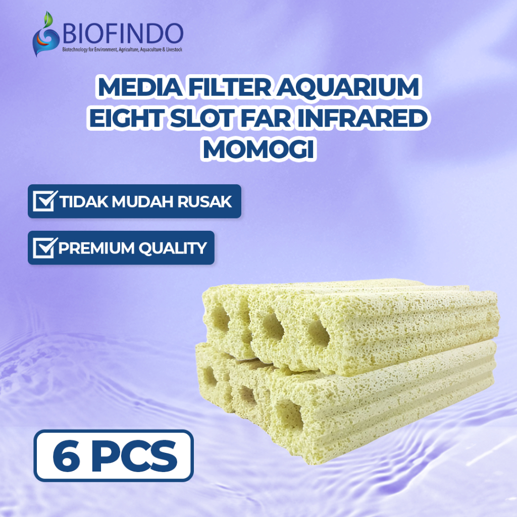 Fishco Rumah Bakteri Akuarium Momogi Eight Slot Far Infrared Media Filter GH205-6