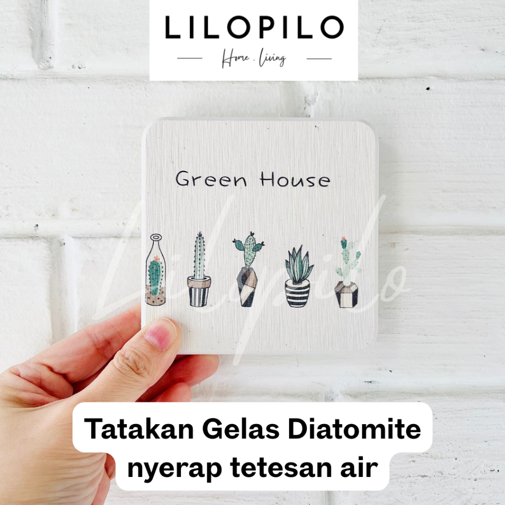 Drying Stone Coaster Pattern / Diatomite Coaster / Tatakan Gelas Diatomite