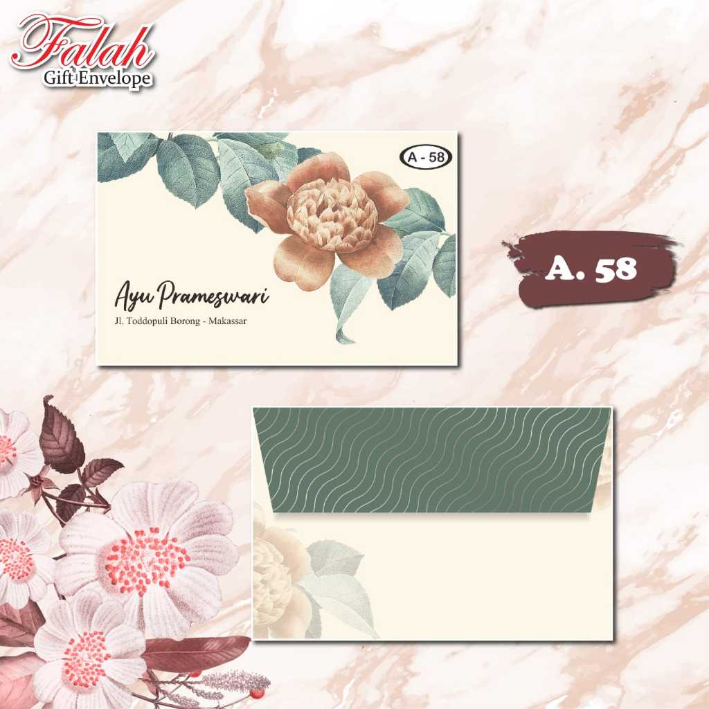 

Blangko Amplop Motif Falah A 58 Murah Isi 50